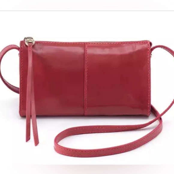 HOBO Handbags - НОВО Jewel Leather Crossbody Bag Cranberry Red Small Bag Purse AUTHENTIC